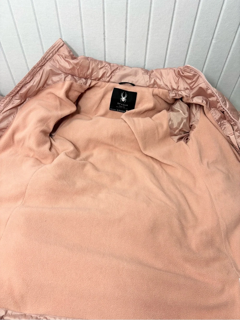 Spyder Rose Pink Quilted‎ Fleece-Lined Jacket / Coat Size XL